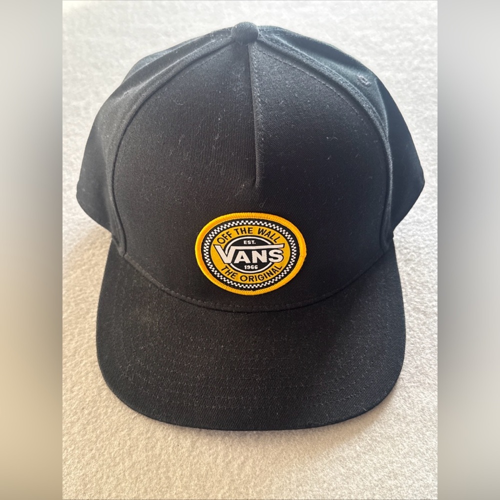 Vans Hat Off The Wall Established 1966 The Original Snapback Black / Yellow Cap